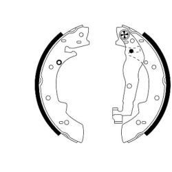 Stabdžių trinkelių komplektas MINTEX MFR380