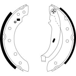 Stabdžių trinkelių komplektas MINTEX MFR400