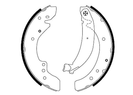 Stabdžių trinkelių komplektas MINTEX MFR402