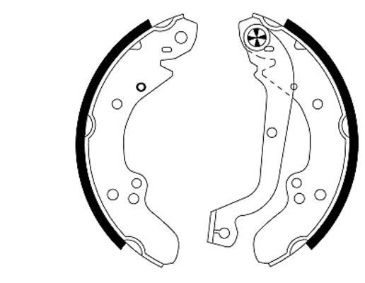 Stabdžių trinkelių komplektas MINTEX MFR404