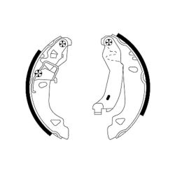 Stabdžių trinkelių komplektas MINTEX MFR405