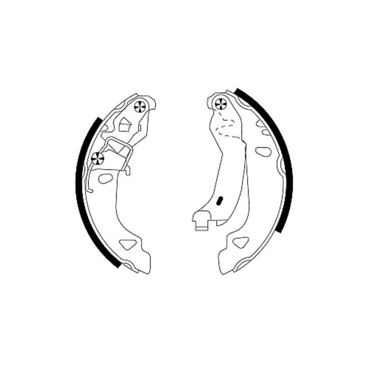 Stabdžių trinkelių komplektas MINTEX MFR405