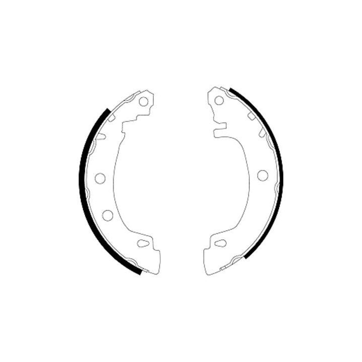 Stabdžių trinkelių komplektas MINTEX MFR410