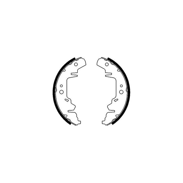 Stabdžių trinkelių komplektas MINTEX MFR416