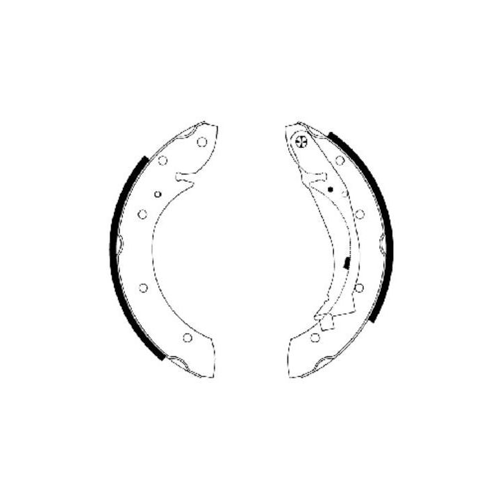 Stabdžių trinkelių komplektas MINTEX MFR434