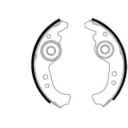 Stabdžių trinkelių komplektas MINTEX MFR45