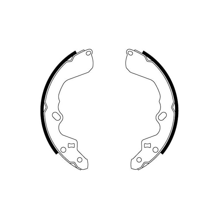 Stabdžių trinkelių komplektas MINTEX MFR460