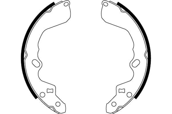 Stabdžių trinkelių komplektas MINTEX MFR460