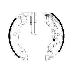 Stabdžių trinkelių komplektas MINTEX MFR487