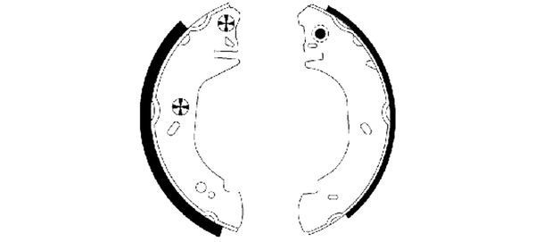 Stabdžių trinkelių komplektas MINTEX MFR492