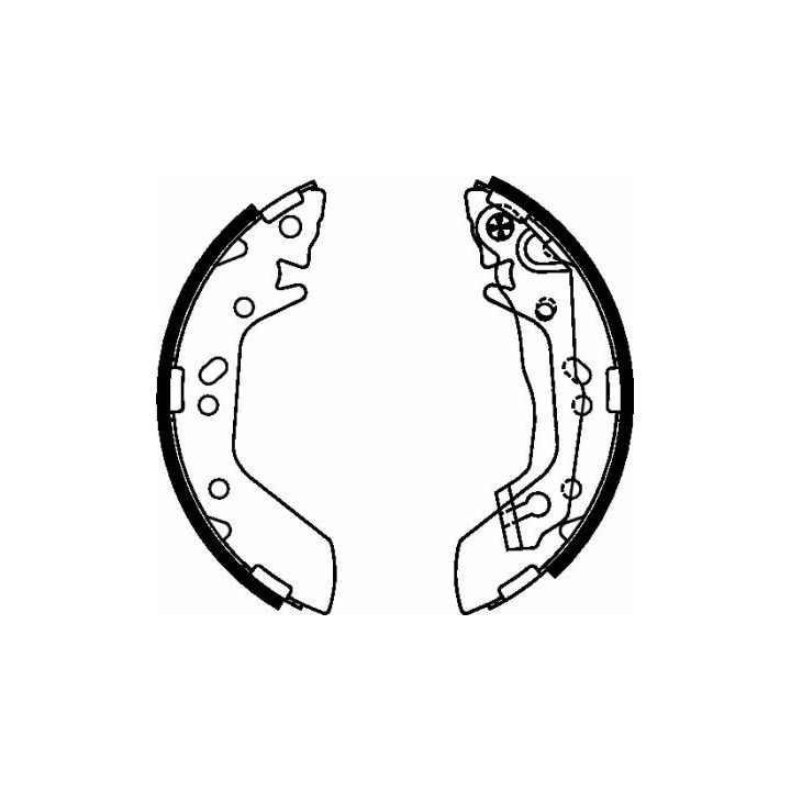 Stabdžių trinkelių komplektas MINTEX MFR496