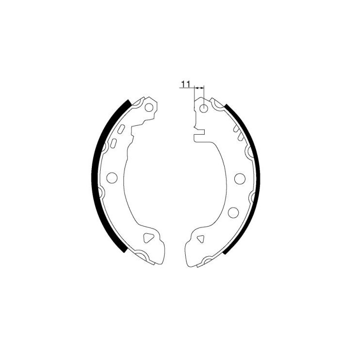 Stabdžių trinkelių komplektas MINTEX MFR531