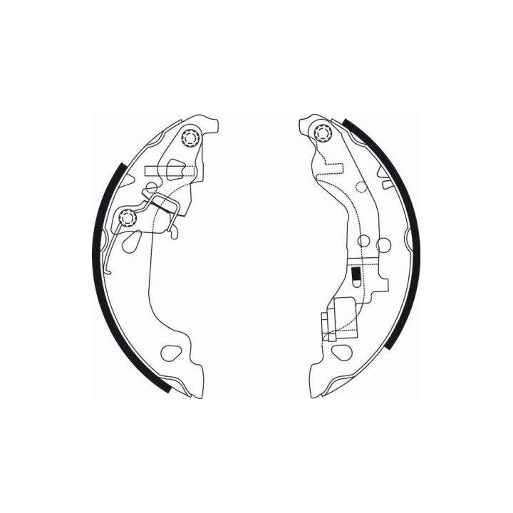 Stabdžių trinkelių komplektas MINTEX MFR534