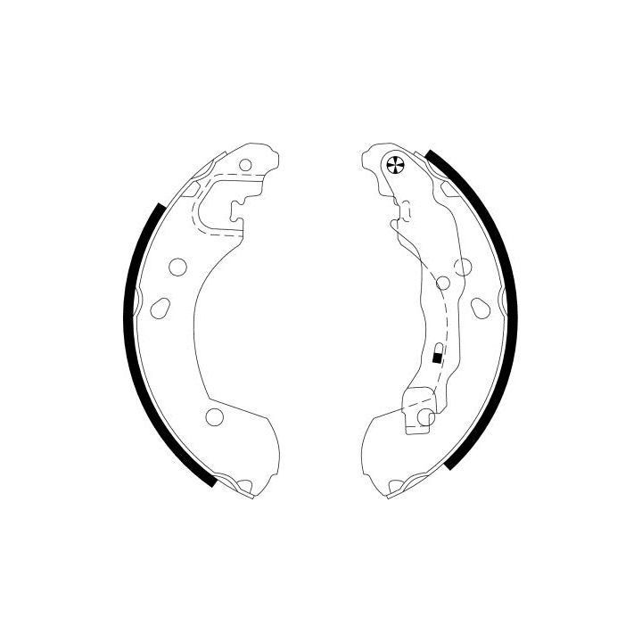 Stabdžių trinkelių komplektas MINTEX MFR535