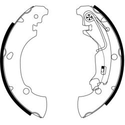 Stabdžių trinkelių komplektas MINTEX MFR546