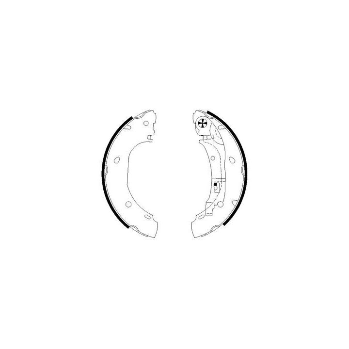 Stabdžių trinkelių komplektas MINTEX MFR549