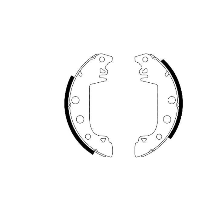 Stabdžių trinkelių komplektas MINTEX MFR55