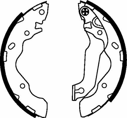 Stabdžių trinkelių komplektas MINTEX MFR551