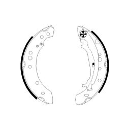 Stabdžių trinkelių komplektas MINTEX MFR580