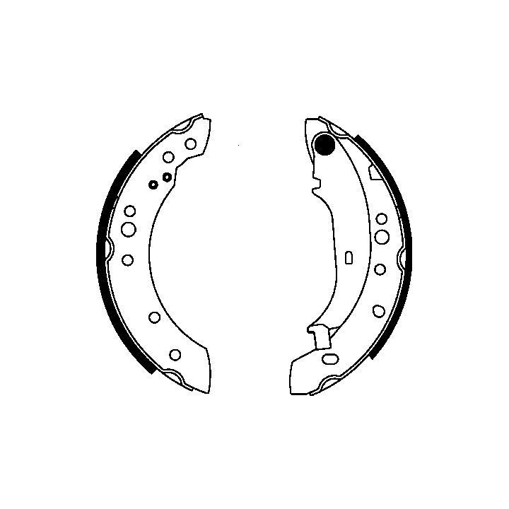 Stabdžių trinkelių komplektas MINTEX MFR583