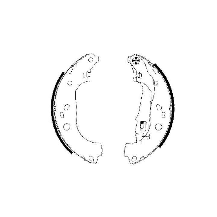 Stabdžių trinkelių komplektas MINTEX MFR596