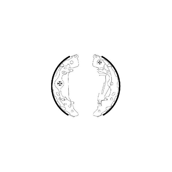 Stabdžių trinkelių komplektas MINTEX MFR625