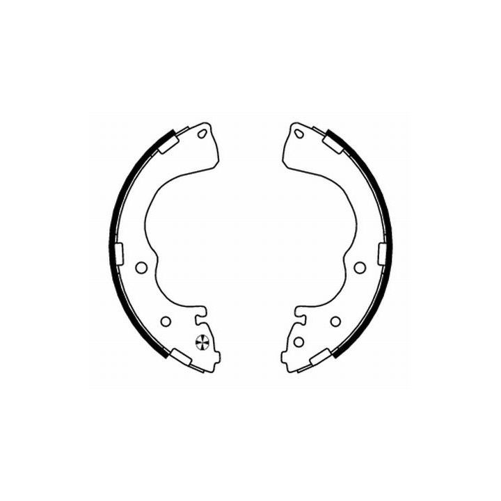 Stabdžių trinkelių komplektas MINTEX MFR632