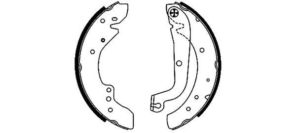 Stabdžių trinkelių komplektas MINTEX MFR642