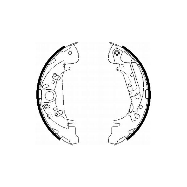 Stabdžių trinkelių komplektas MINTEX MFR645