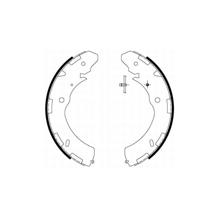 Stabdžių trinkelių komplektas MINTEX MFR653