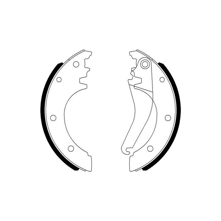 Stabdžių trinkelių komplektas MINTEX MFR662