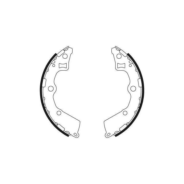 Stabdžių trinkelių komplektas MINTEX MFR666