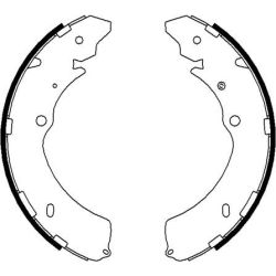 Stabdžių trinkelių komplektas MINTEX MFR671