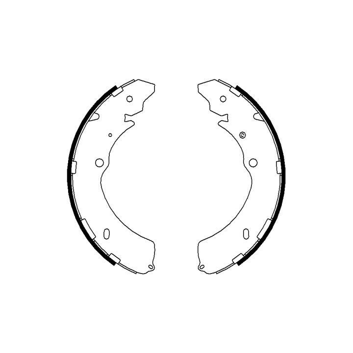 Stabdžių trinkelių komplektas MINTEX MFR671