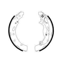 Stabdžių trinkelių komplektas MINTEX MFR717