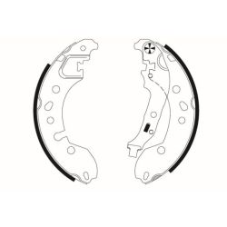 Stabdžių trinkelių komplektas MINTEX MFR725