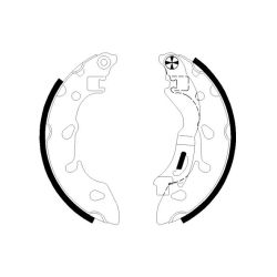 Stabdžių trinkelių komplektas MINTEX MFR730