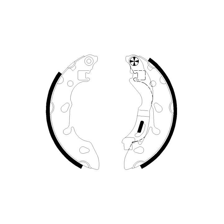 Stabdžių trinkelių komplektas MINTEX MFR730