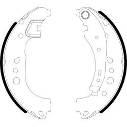 Stabdžių trinkelių komplektas MINTEX MFR734