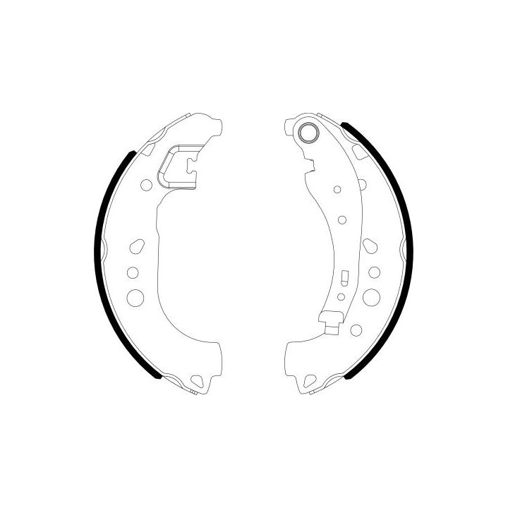 Stabdžių trinkelių komplektas MINTEX MFR734