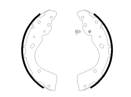 Stabdžių trinkelių komplektas MINTEX MFR735