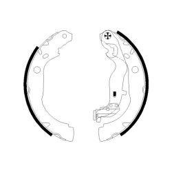 Stabdžių trinkelių komplektas MINTEX MFR746