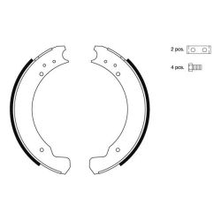Stabdžių trinkelių komplektas MINTEX MGR51