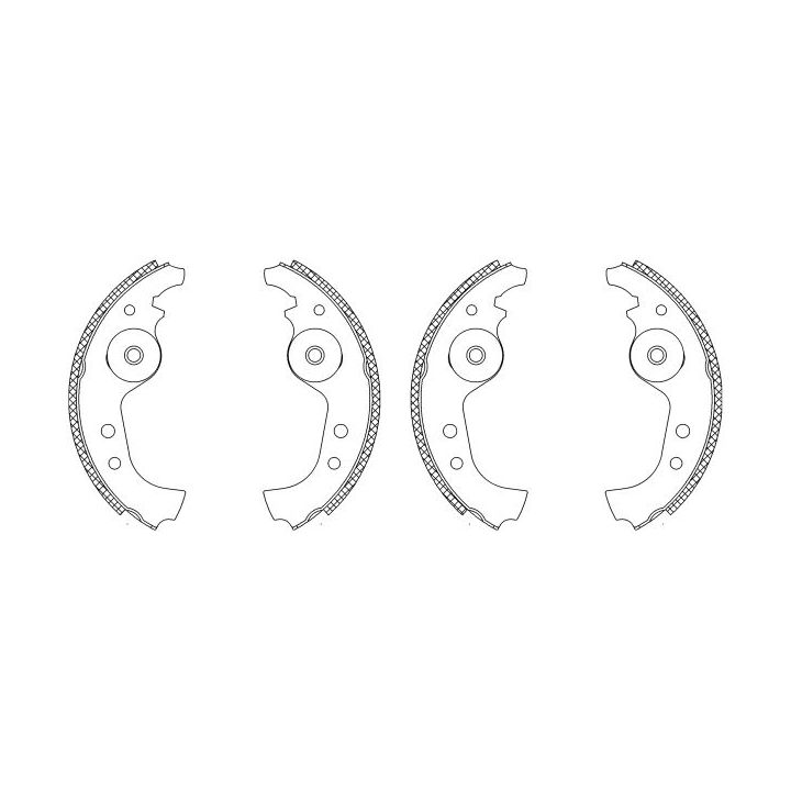 Stabdžių trinkelių komplektas MINTEX MSK001