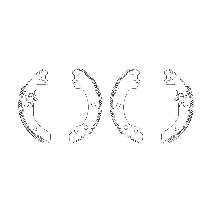 Stabdžių trinkelių komplektas MINTEX MSK062