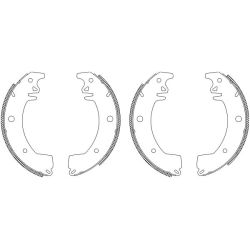 Stabdžių trinkelių komplektas MINTEX MSK069