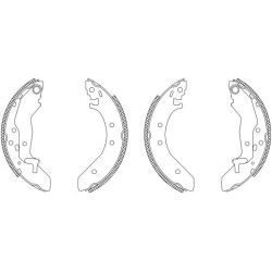 Stabdžių trinkelių komplektas MINTEX MSK150