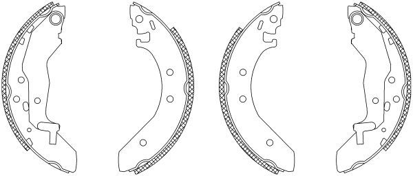 Stabdžių trinkelių komplektas MINTEX MSK150