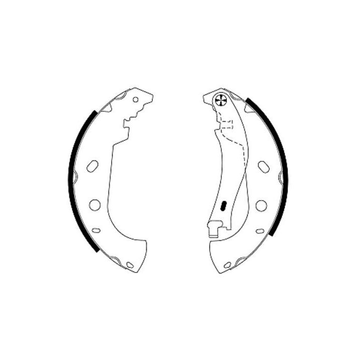 Stabdžių trinkelių komplektas MINTEX MSK184