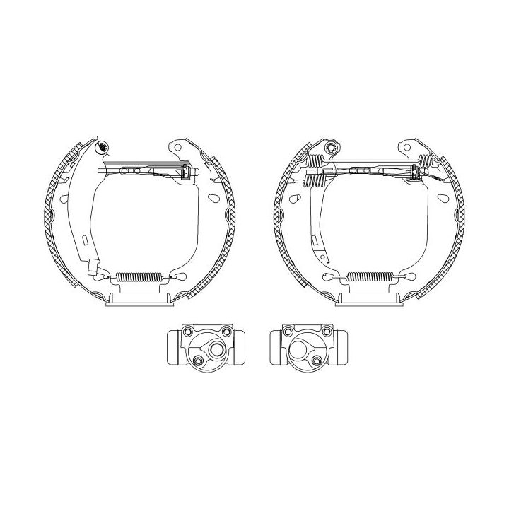 Stabdžių trinkelių komplektas MINTEX MSP045